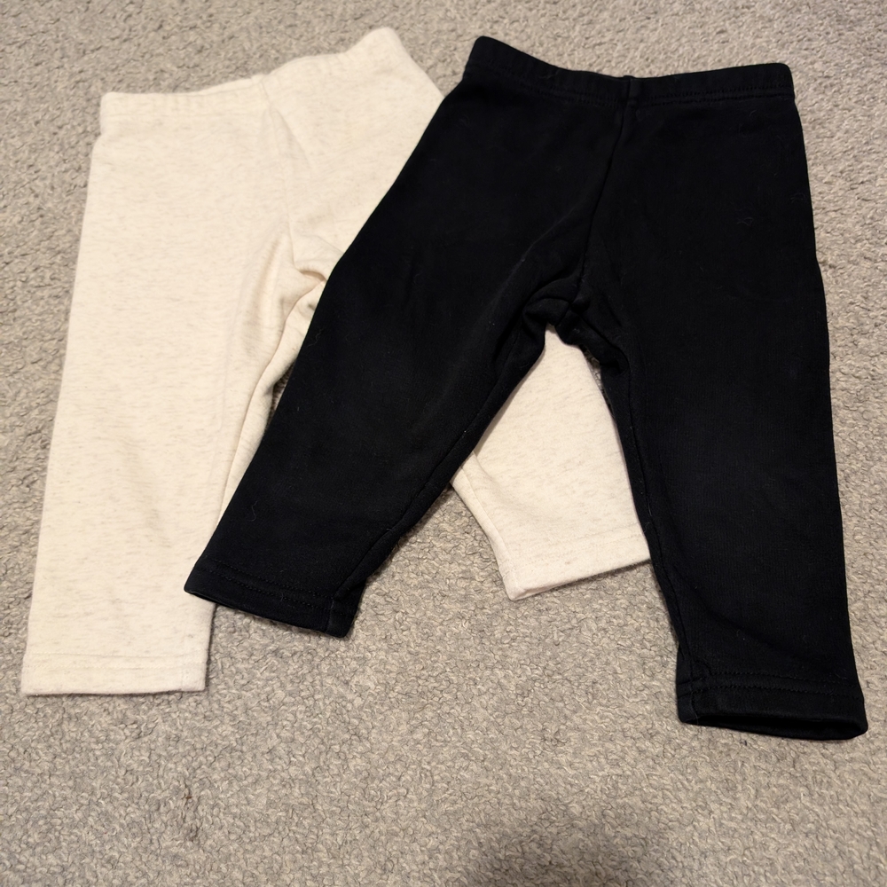 Kids Black and Cream Leggings